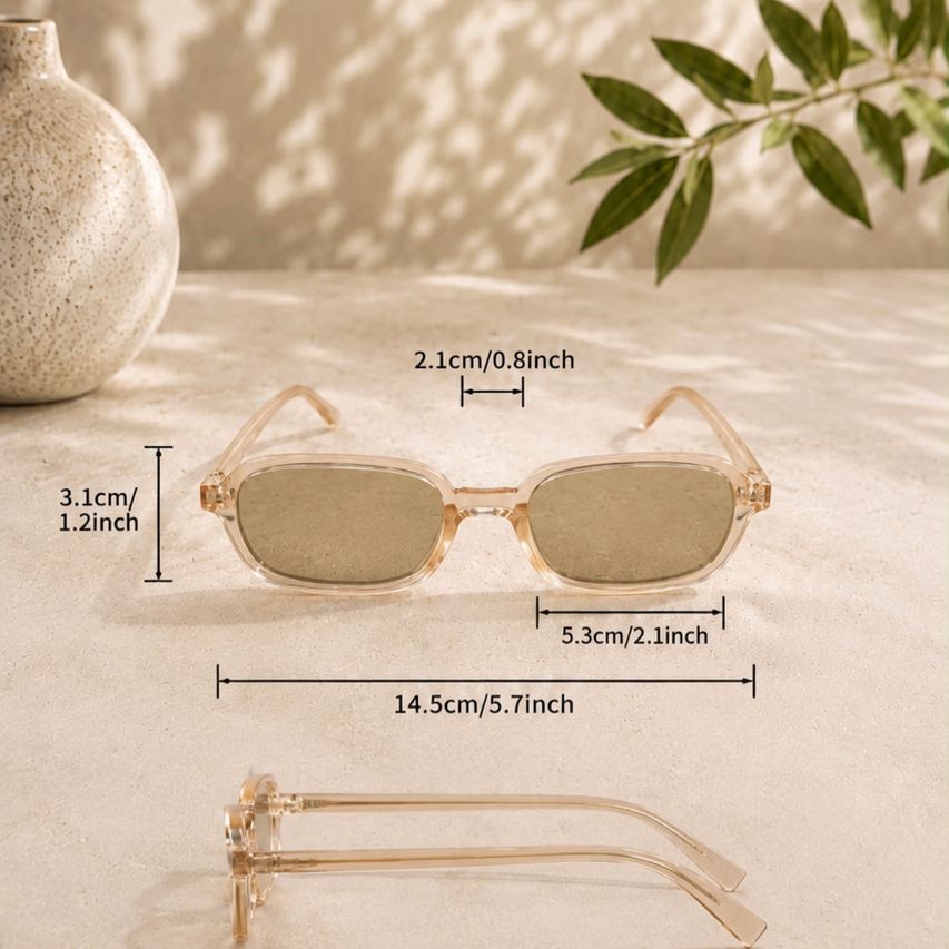 Schmale Retro-Sonnenbrille