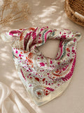 Elegantes Tuch in Rosé Floral Vintage
